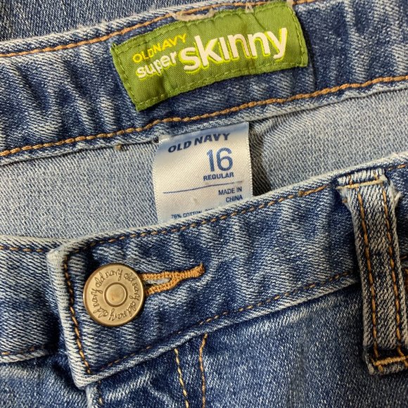 Old Navy 16 Super Skinny Jeans 28 X 31.5 - Picture 5 of 5